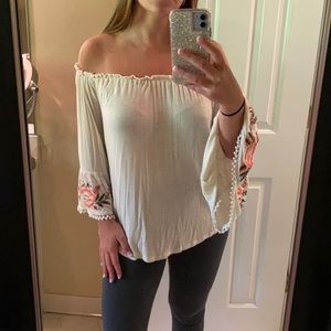 Altard State Cream off the shoulder